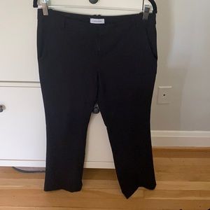 Calvin Klein black boot cut pants